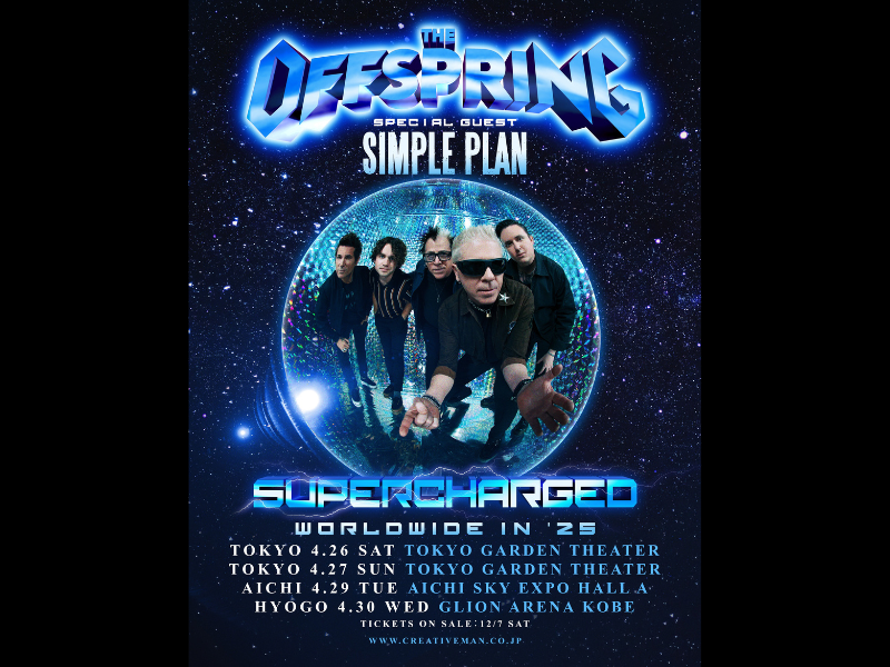 THE OFFSPRING Supercharged worldwide in ’25
